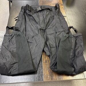 Harley Davidson HD Heavy Duty Nylon Rain‎ Pants Water Proof Stirrup Mens XL READ